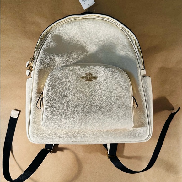 Coach Black and White Backpack with Minimalist Design - Picture 1 of 7